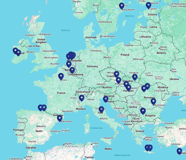 D4S Map of Partners Locations